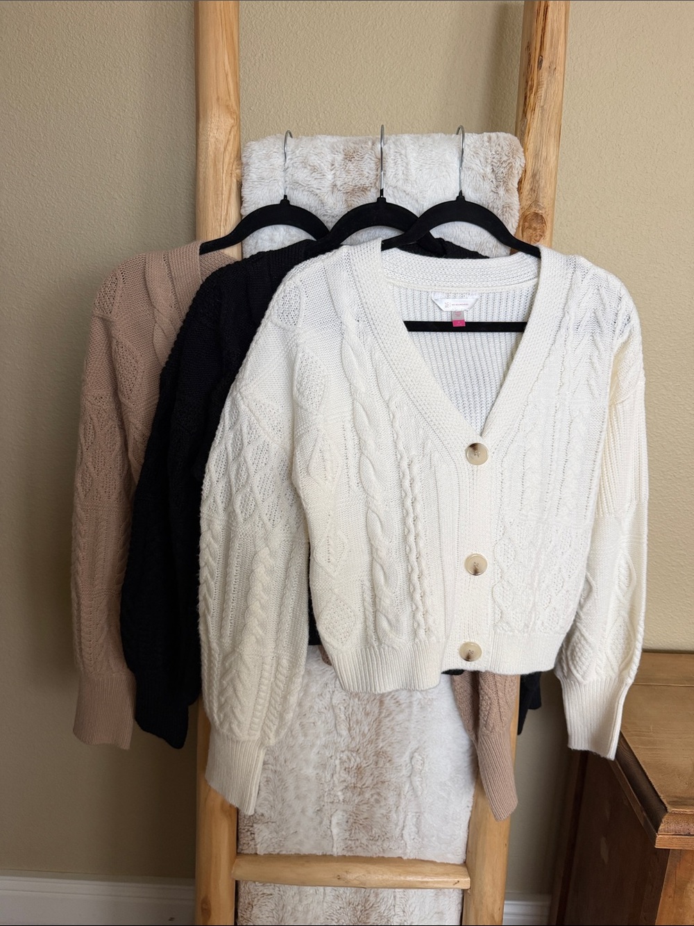 No Boundaries Cable Knit Sweaters - Set of 3